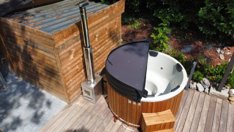 Photo de Bain nordique poêle externe