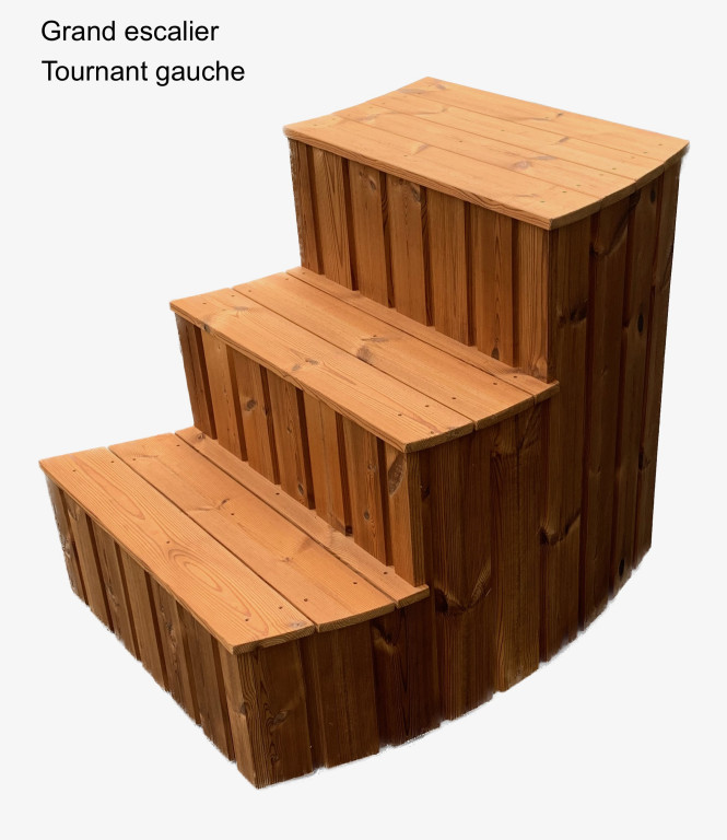 grand escalier tournant gauche